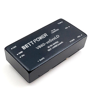 2:1 DIP封装V-LD系列(10-80W)-DC-DC宽电压输入稳压输出(1-500W)